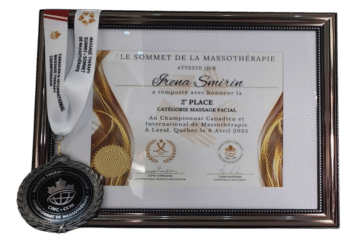 Congratulations to our owner, Irena, for earning 2nd place at this year’s Massage Therapy Summit in Montreal!
